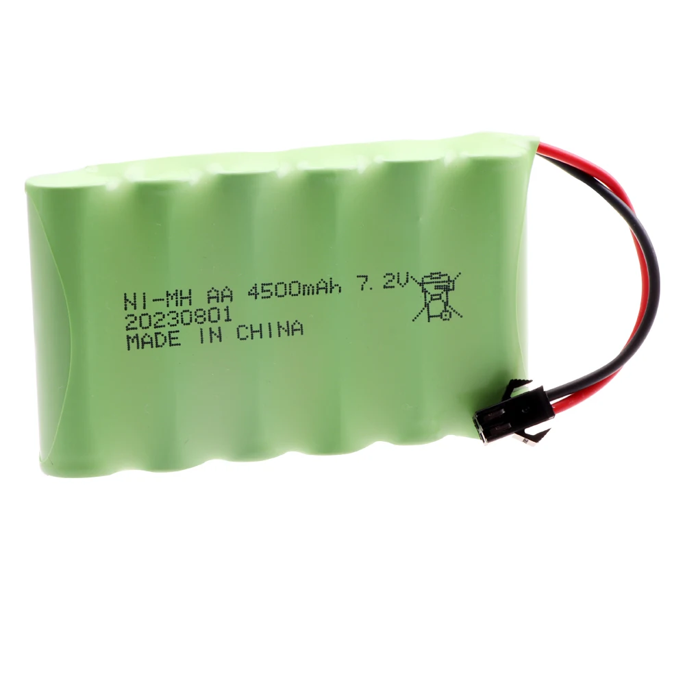 7.2V NI-MH 4500mah AA rechargeable battery For Remote control electric toy boat car truck parts 7.2V high capacity nimh battery