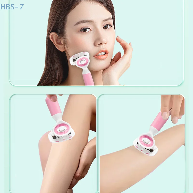 ผู้หญิงมีดโกน 1 ชิ้นสแตนเลสสตีลเคราโกนใบมีดผมบิกินี่ Underarm ต้นขาเครื่องโกนหนวดแบบพกพาโกนหนวด