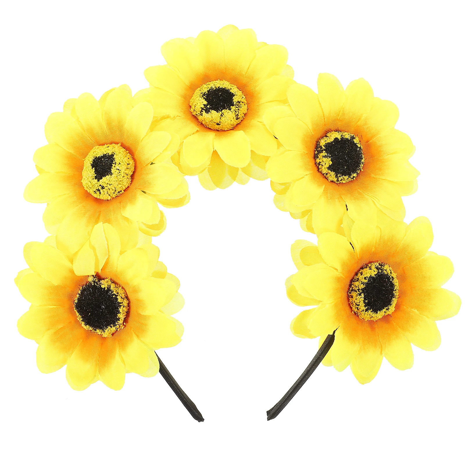 

Simulated Sunflower Headb Girls Hair Accessories Birthday Party Hairstyle Women Photo Prop Stylish Flower Headdress Decorative