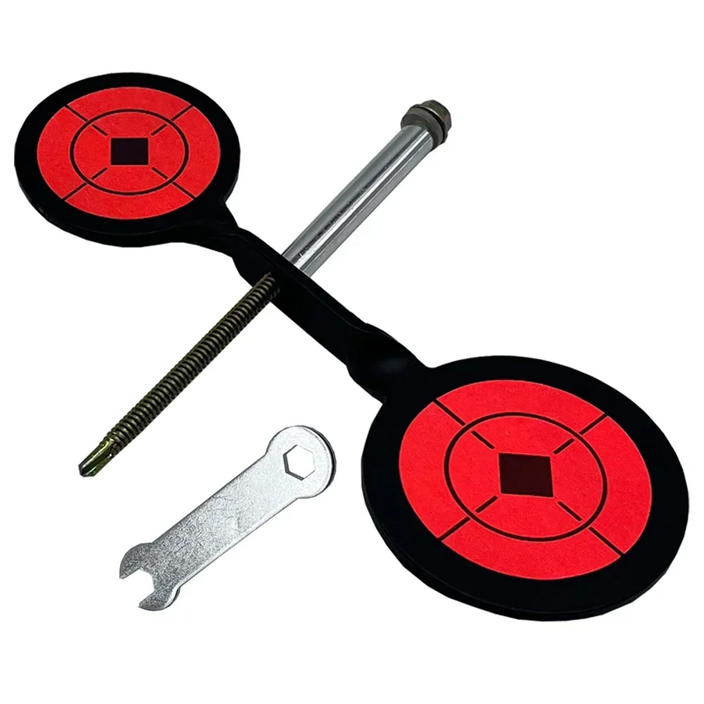 Shooting Target Double Spinner Auto Reset Shootings Target For Hunting Training 360° Roation Pad Portable Shooting Accessories