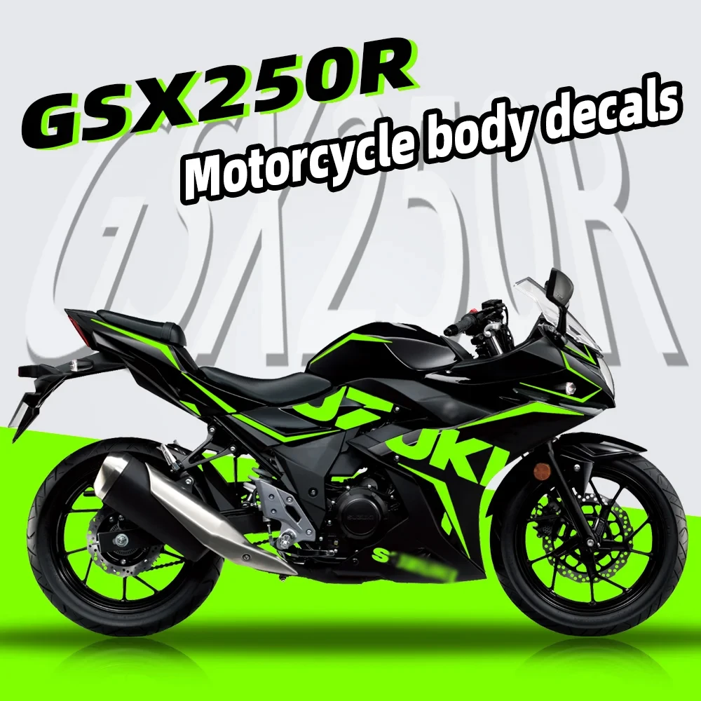 For GSX-R GSX250R GSX250r Reflective Stickers Motorcycle Body Racing Motorcycle Accessories Body Decal Decoration Waterproof