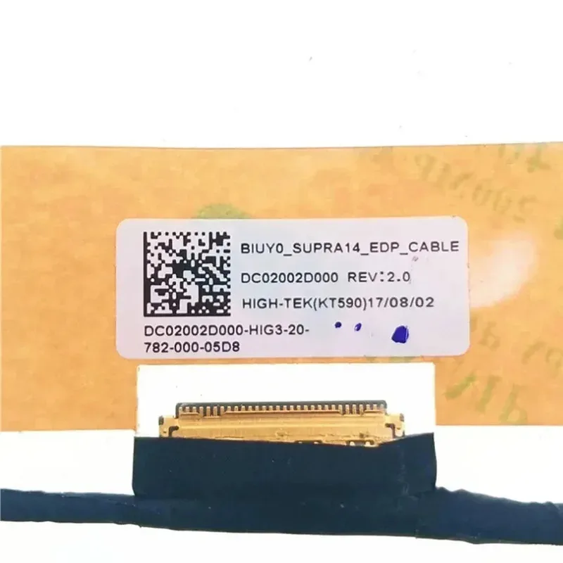 Новый гибкий кабель для видеодисплея (LCD/LED) и камеры для ноутбуков Lenovo Flex 4-1480, 1435, 1470, Yoga 510-14IKB (DC02002D000)