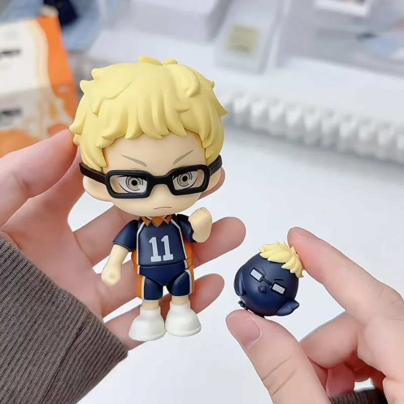

New Goku Keepplay Volleyball Youth Zipper Doll Assembly Blind Box Handmade Anime Accessories Goku Hinata Shoyo Model Ornament