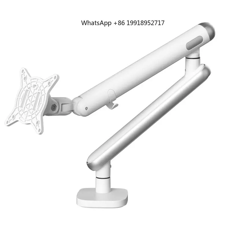 HILLPORT A8 Gas Spring 17-38 inch Desktop LED LCD Monitor Mount Holder Arm Ergonomic Gas Strut Flexi Mount Load 2~10kgs
