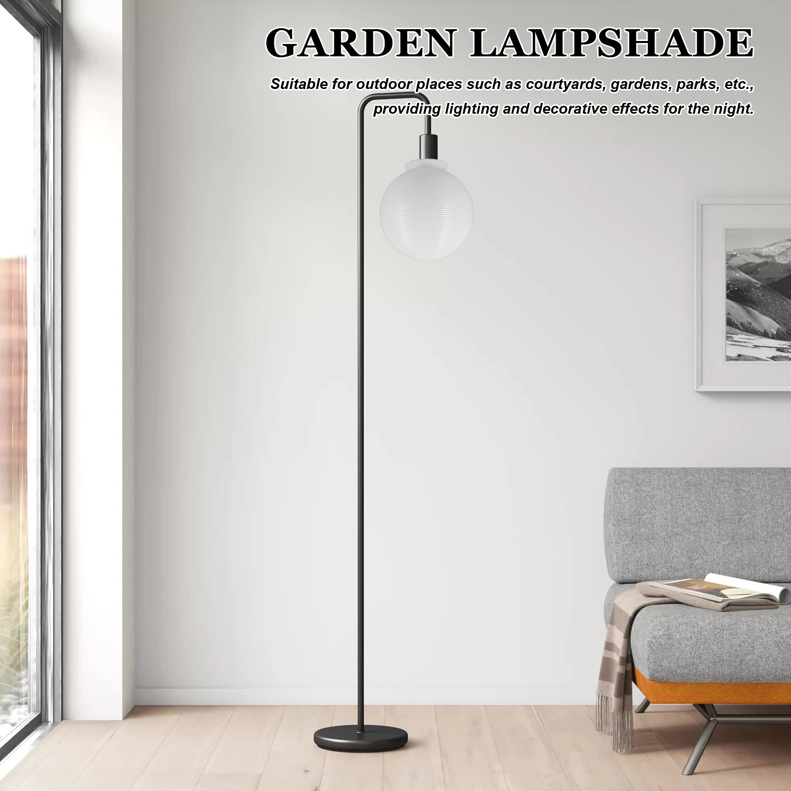 

Modern Ball Lampshade Replacement Plastic Ceiling Light Cover Home Decor Simple Eye-Protection Lamp Shade for Wall Ceiling