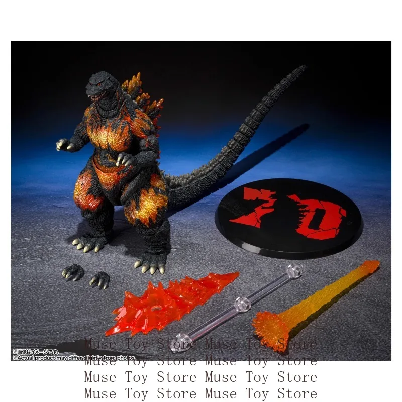 Bandai Godzilla S.H.MonsterArts SHM brûlant Godzilla 1995 70th anniversaire spécial Ver Anime figurines jouets PVC en Stock