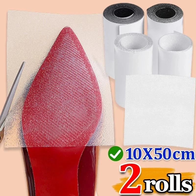 10x50 cm Scarpe Suola Protezione Adesivo per Designer Tacchi Alti Autoadesiva Presa A Terra Scarpe Protettivi Fondo Suola Solette