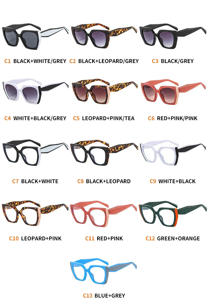 Luxus Marke frauen Sonnenbrille Mode Cat Eye Polygon Elegante Sonnenbrille Damen Vintage Brillen UV400 – Detail 7