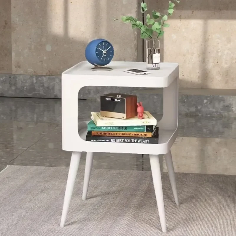 for Small Apartment Living Room Coffee Table Bedroom Simple Bedside Table Storage Table Wrought Iron Internet Celebrity Sofa