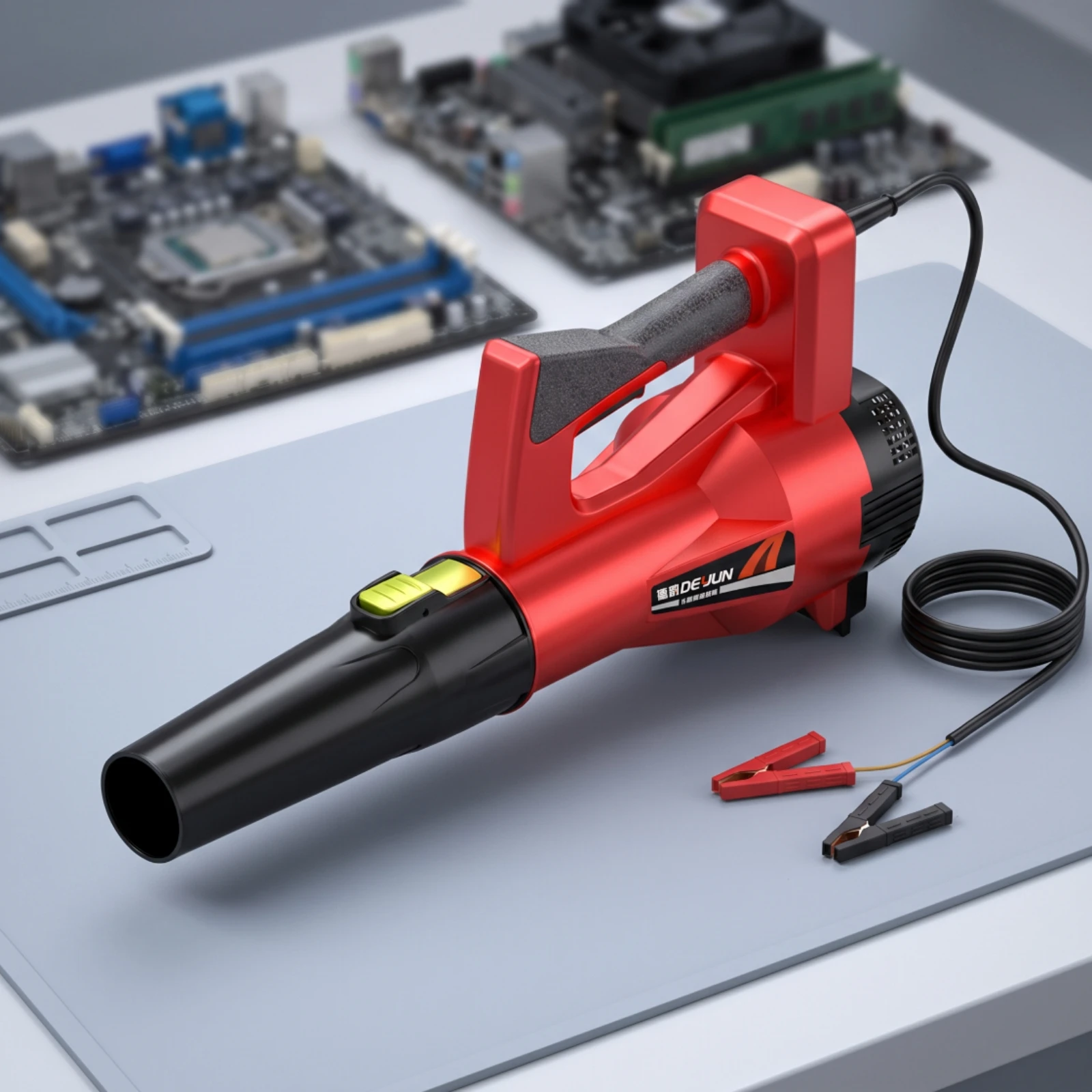 Electric Blower Lightweight Dust Blower with Clip Clips Air Duster Highair Current Multipurpose for Mechanics