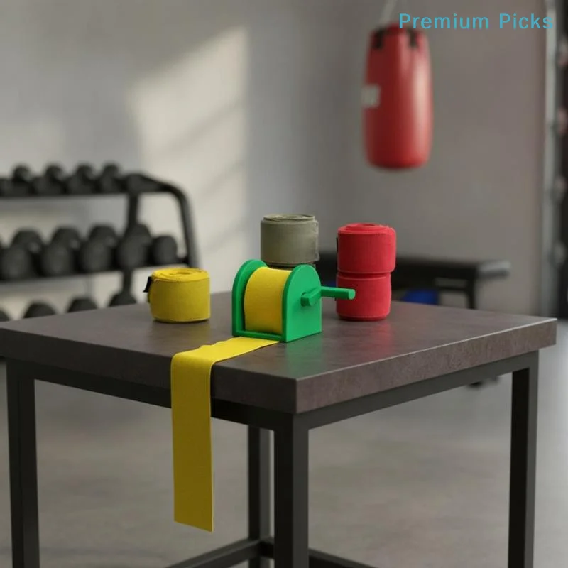 portableManual Boxing Hand Wrap Roller Portable Sports Bandage Winder Durable Wrap Organizer for Muay Thai Gym Athletes