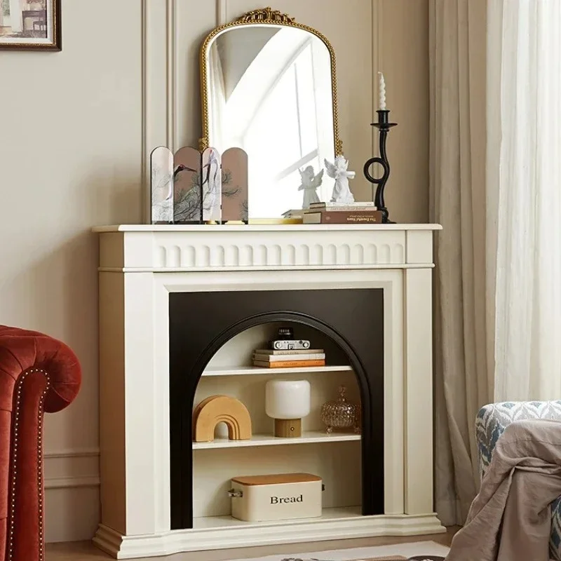 All solid wood fireplace decorative cabinet living room entrance cabinet