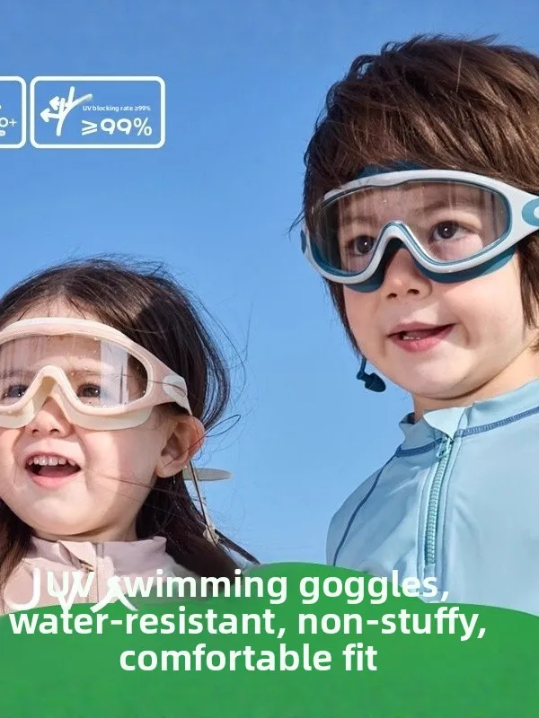 children's-swimming-goggles-high-definition-waterproof-anti-fog-large-frame-bathing-protection-glasses-girls-swim-goggles-cap