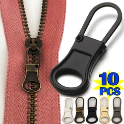 Detachable Zipper Pull Replacement Zipper Slider Puller Lock for Jacket Dress Luggage Bag Metal DIY Zipper Head Repair Kit