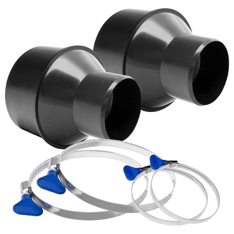 ABGR-reductor de cono de manguera, abrazadera de manguera de tornillo de pulgar, accesorios de recolección de polvo, para manguera de recolección de polvo, manguera de escape de secadora