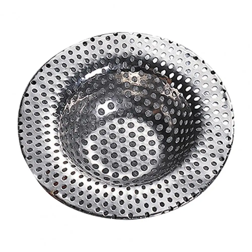 2.6-5.5 Inches Bathroom Sink Drain Filter Rust-proof Anti-clogging Stainless Steel Kitchen Sink Drain Strainer Large Basket Filt