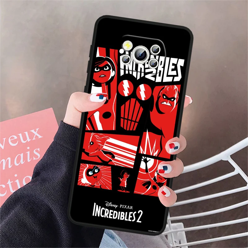 The Incredibles Cool For POCO X6 M6 C55 C50 C40 C3 F5 F4 F3 M6 M5 M4 4G 5G GT Pro Silicone Black Phone Case