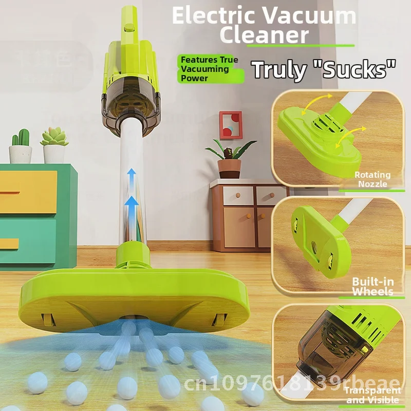 Children's Play House Sweeping Toy Set - Mop Broom Dustpan Combo for Kids 4-6 Years Old Intellectual Development Interactive