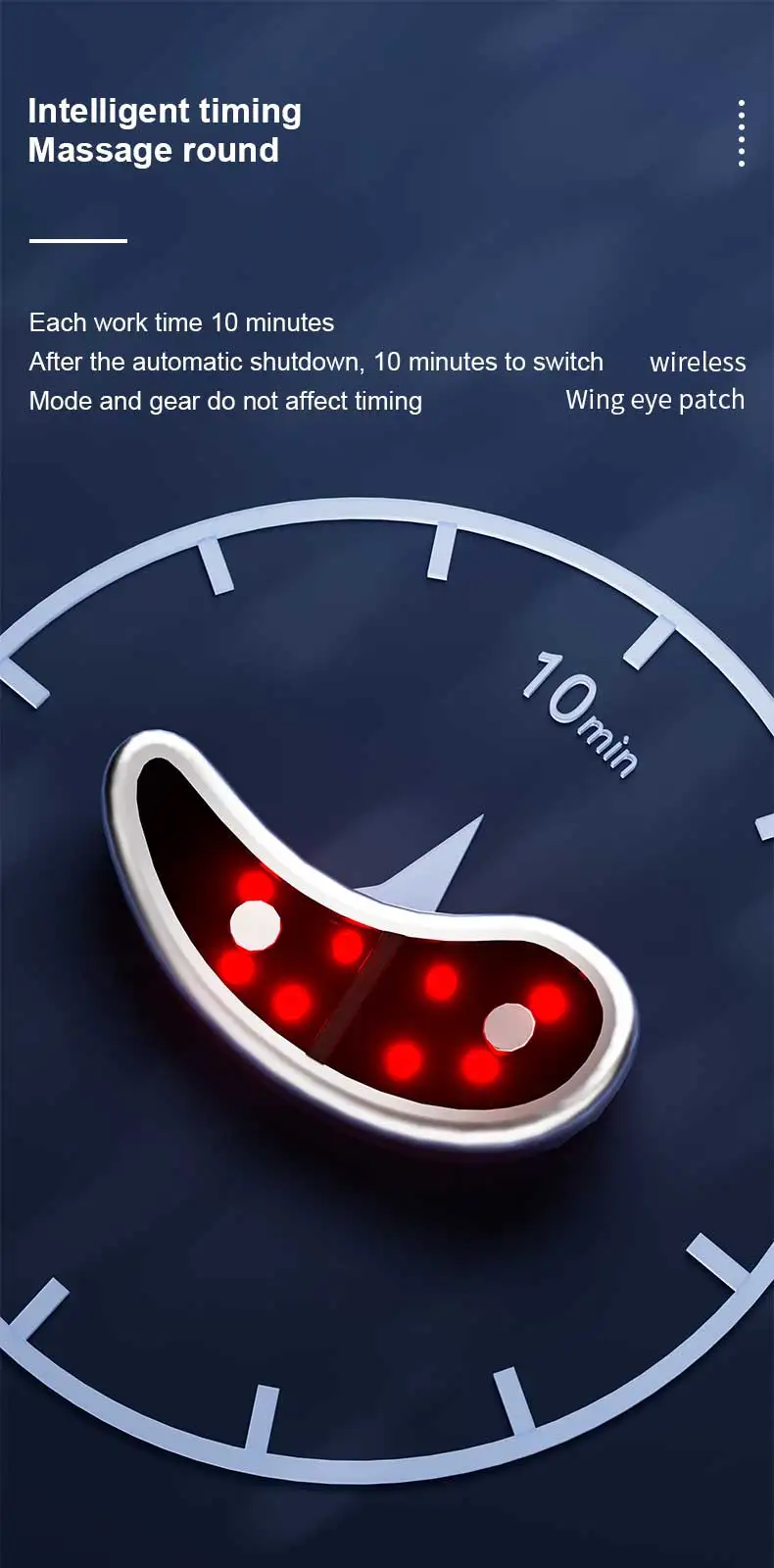 เครื่องนวดตาแบบพกพาขนาดเล็ก นวดด้วยระบบสั่นสะเทือน ช่วยลดรอยคล้ำใต้ตา