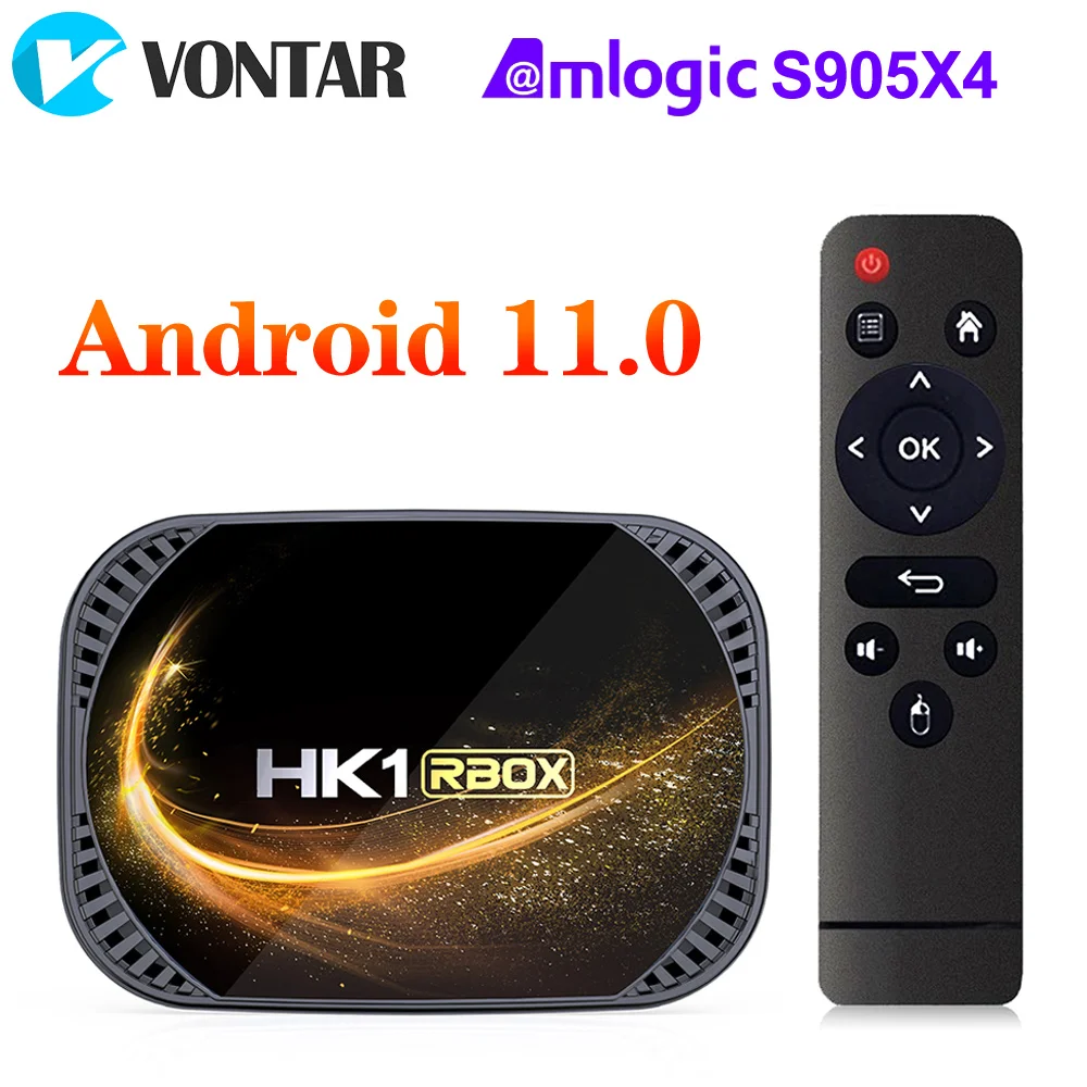 Dispositivo de TV inteligente HK1 X4S, decodificador con Amlogic S905X4, Android 11,0, Wifi Dual, compatible con 4K, asistente de voz de Google, reproductor multimedia de Youtube, 2GB, 4GB, 32GB