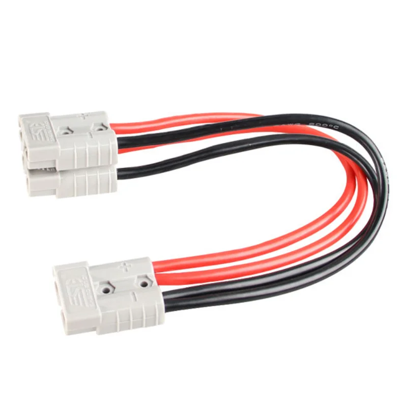 Heavy‑Duty 10AWG Solar‑Panel Cable 50A‑600V Rated ADS‑Port Plug‑in Connector Assembly with 30cm Length