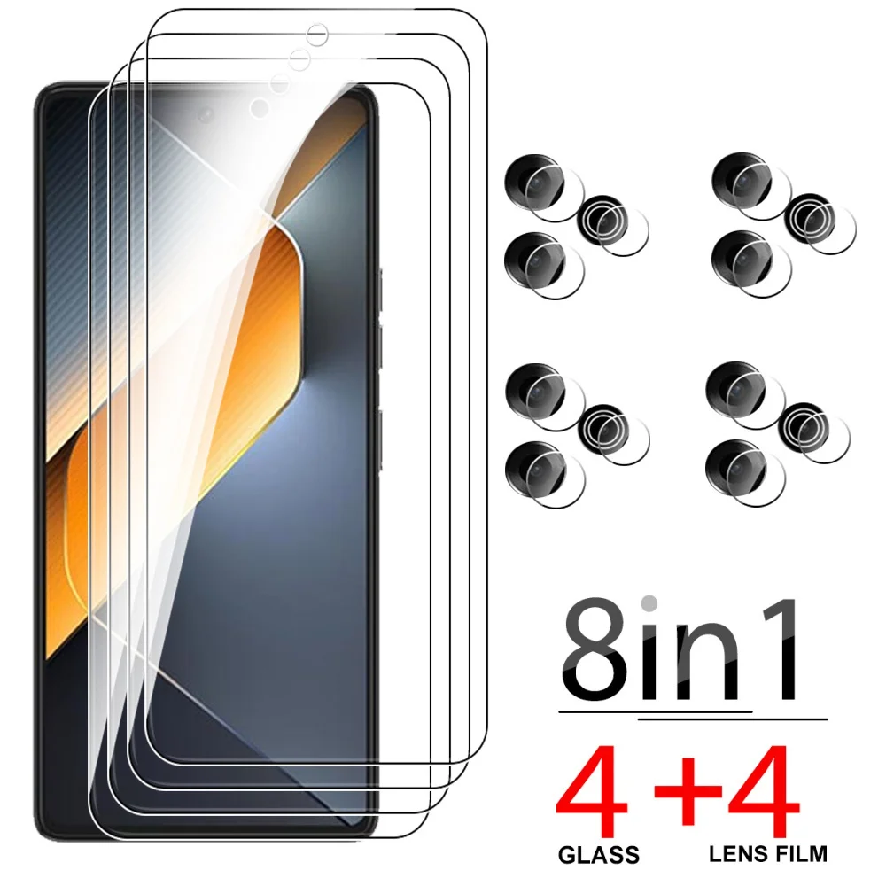 8in1 Camera Lens Beschermend Glas Voor Tecno Pova 6 Pro Pova 6 Pro Pova 6 Pro Gehard Glas Screen Protector Voor Tecno Pova 6 Pro 5G