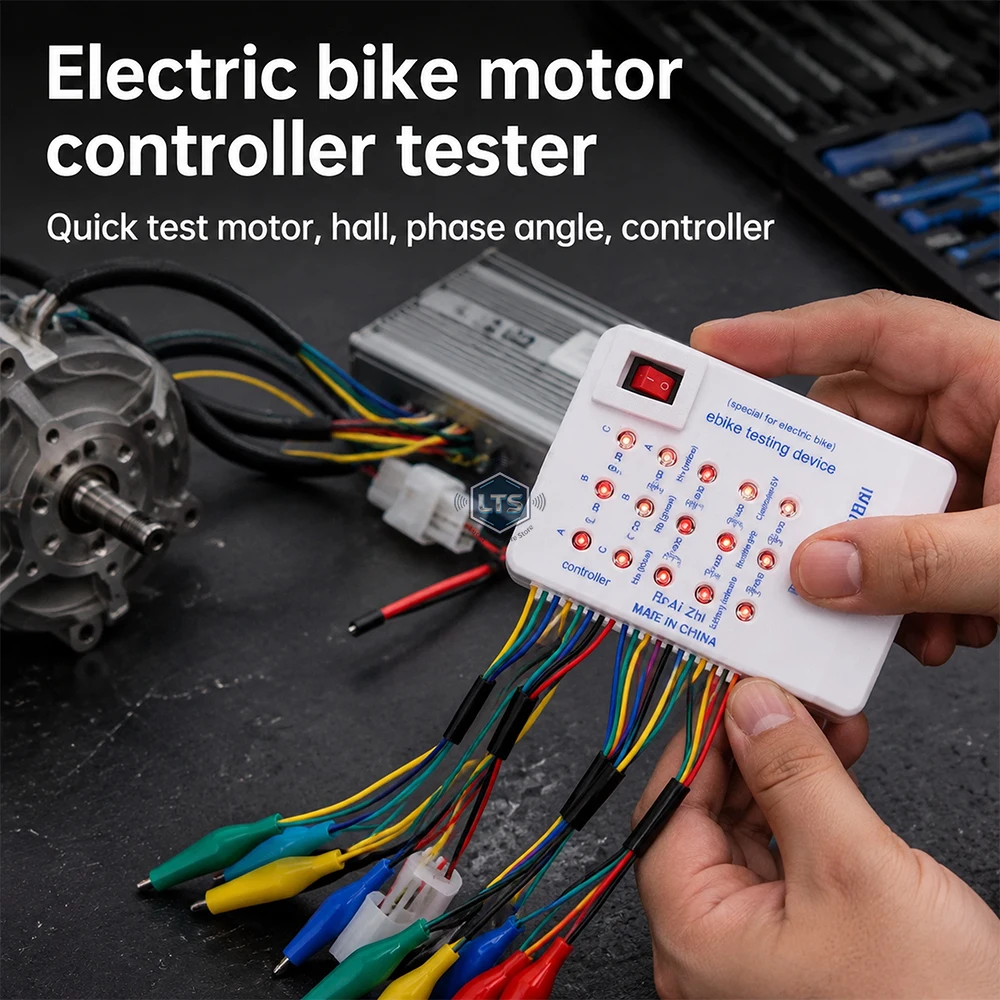 Brushless Motor Tester Electro Car E-Bike Scooter Brushless Motor Controller Tester 60°/120° 24V/36V/48V/60V/72V