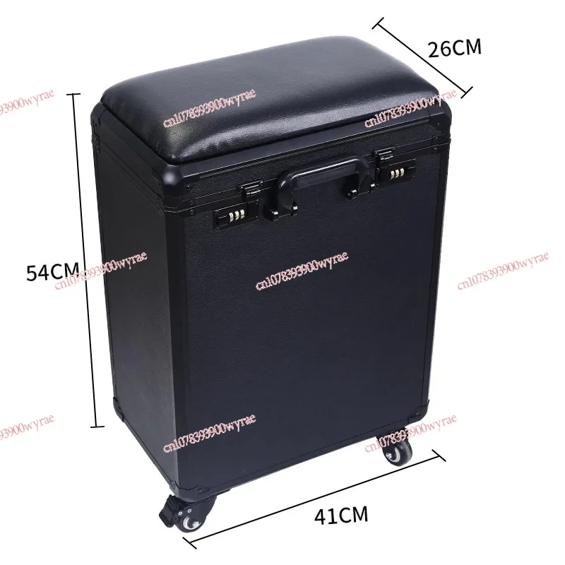 High-Capacity  Draw-Bar Box Dual Purpose Able Arm Bracket  Artist Tools Storage CasPortable Suitcase Tattoo Trolley Bag