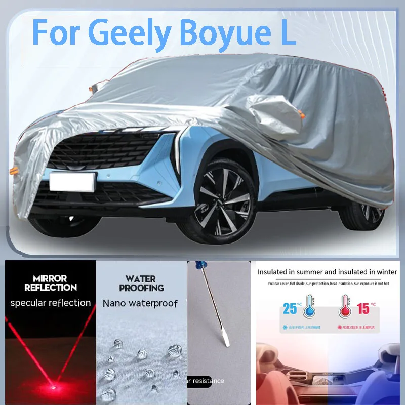 

For Geely Boyue L Full Car cover with UV protection and Winter Insulation roles,Rainproof,Snowproof Ati-frost properties.