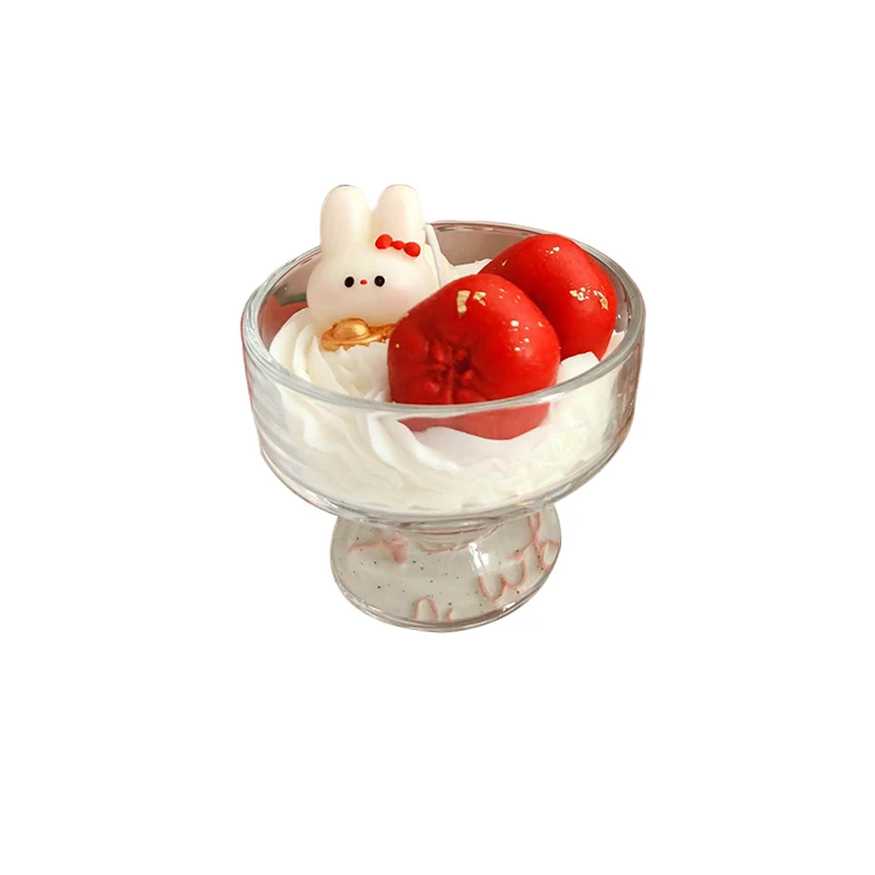 Fortune Rabbit Candy Sticks Ice Cream Cup Cute Creative Soy Wax Fragrance Souvenir Gift