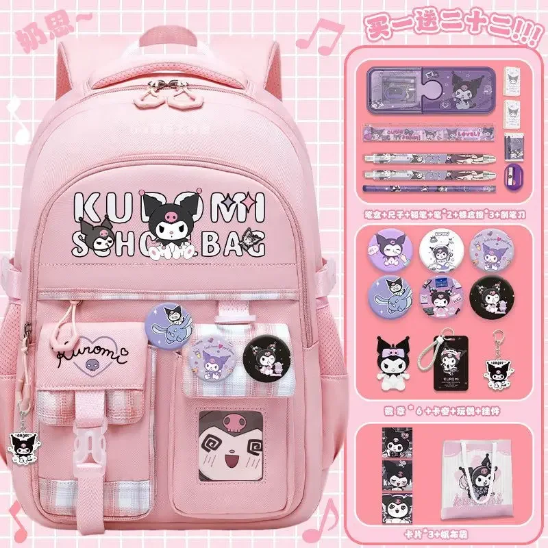 Sanrio-mochila escolar Clow M para mujer, mochila con hombrera, gran capacidad, para estudiante de secundaria