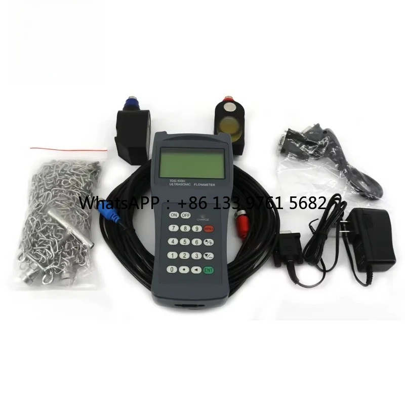 TDS-100H مقياس تدفق المياه مع جهاز استشعار M2 (DN50 ~ DN700mm، 0-160C) محول مقياس الجريان السائل بالموجات فوق الصوتية TDS-100H