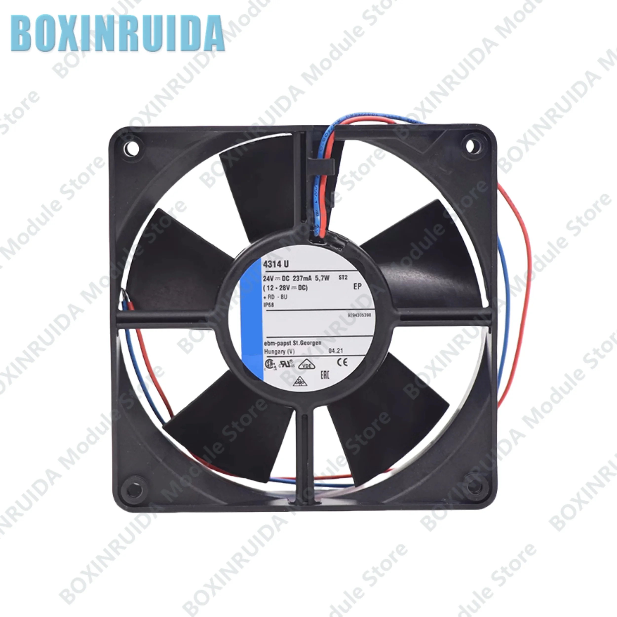 Nuevo ventilador axial a prueba de agua original 4314U 12032 24V 5,7W IP68