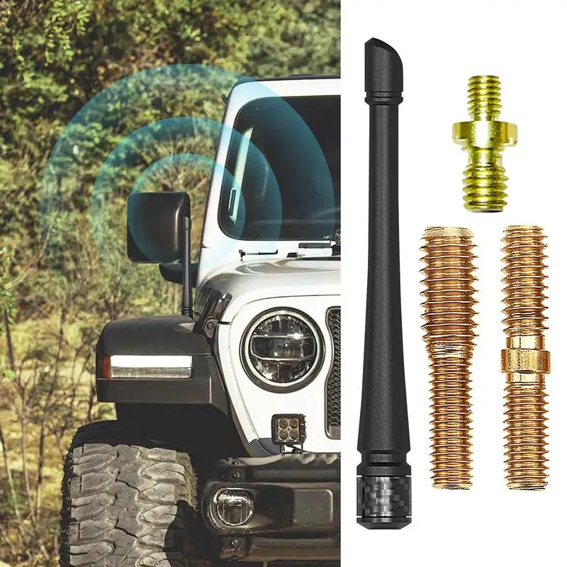 Car Radio Antenna 7in Rubber Vehicle Antenna Waterproof Car Digital Antenna Replacement Vehicle Audio & Video Antennas For Most