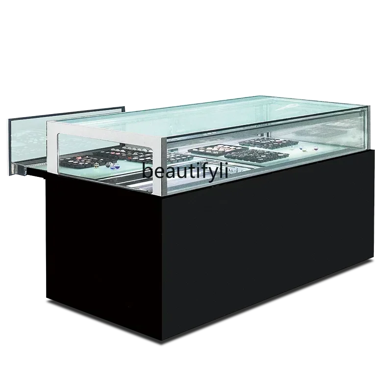 Asmt42  Display cabinet Commercial dessert West Point cake Refrigerated cabinet Air-cooled single-layer right-angle boutique cab