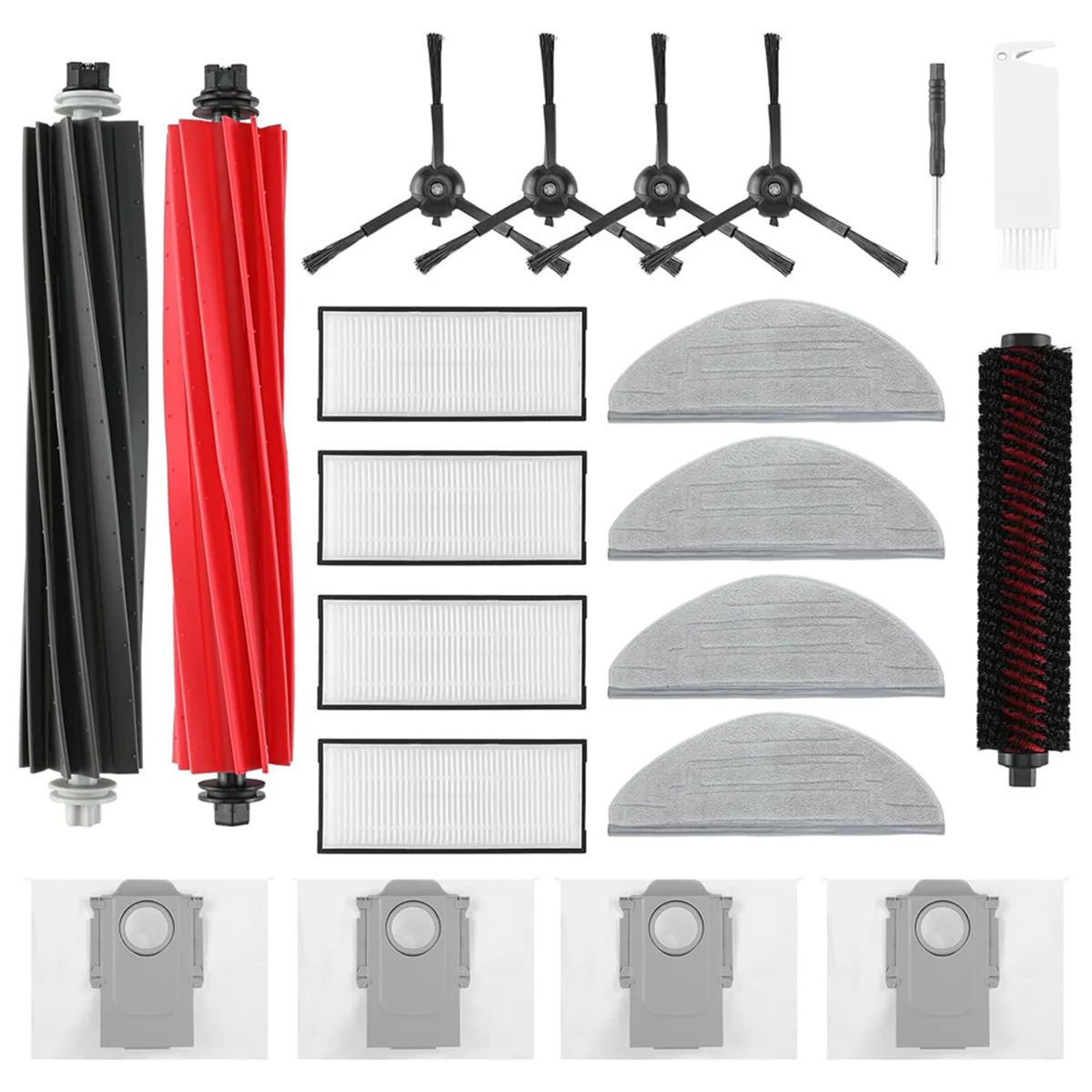 

B75A для робота-пылесоса S8 Pro Ultra, основная боковая щетка, вращающаяся щетка, фильтры HEPA, тканевые подушечки для швабры, мешки для пыли, аксессуары