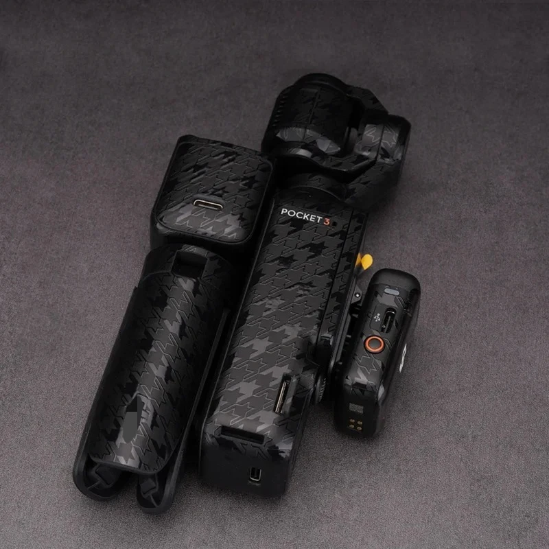 For DJI Osmo Pocket 3 Decal Skin Vinyl Wrap Film Handheld Stabilizer Protective Sticker Anti-Scratch Protector Coat Pocker3