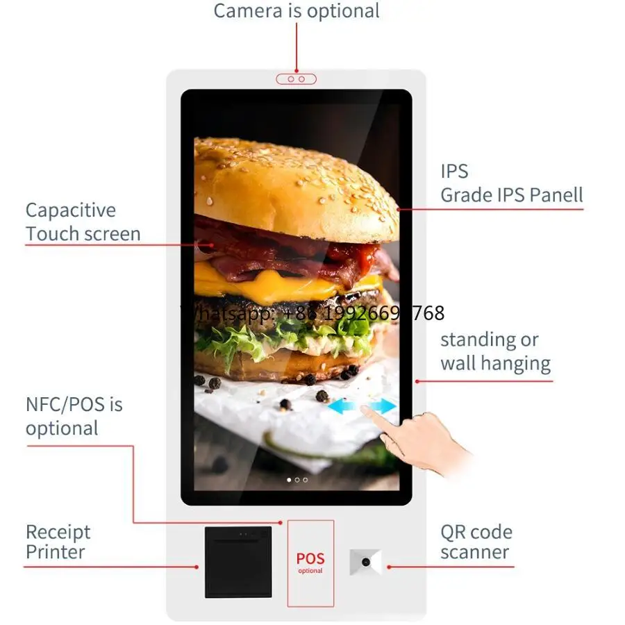 22/32-дюймовый Android Win10 ЖК-киоск
