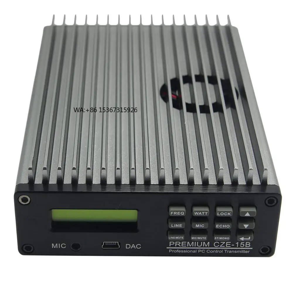 

CZE-15B 0W-15W Professional PC Control PLL FM Transmitter Radio Broadcast
