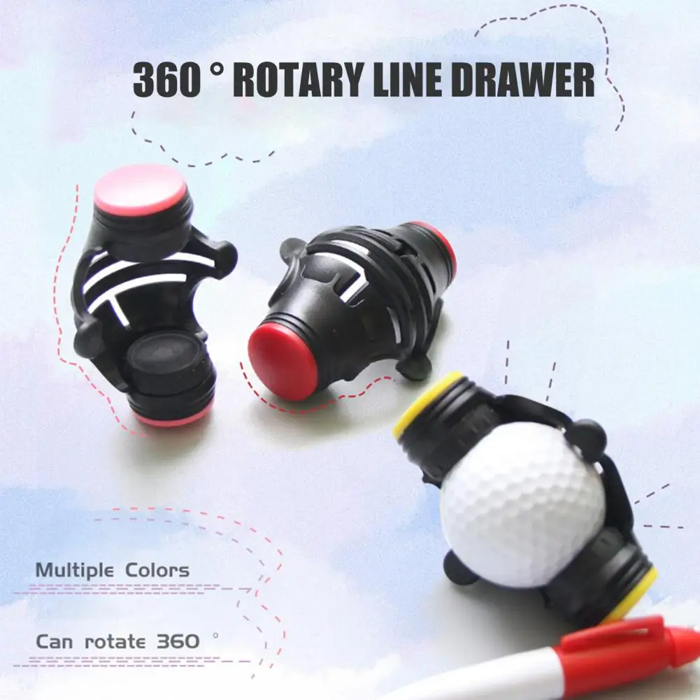 Lightweight Golf Ball Liner Portable Aiming Reusable Golf Ball Three Line Marker Drawing Tool  Golf Ball Marker Marking