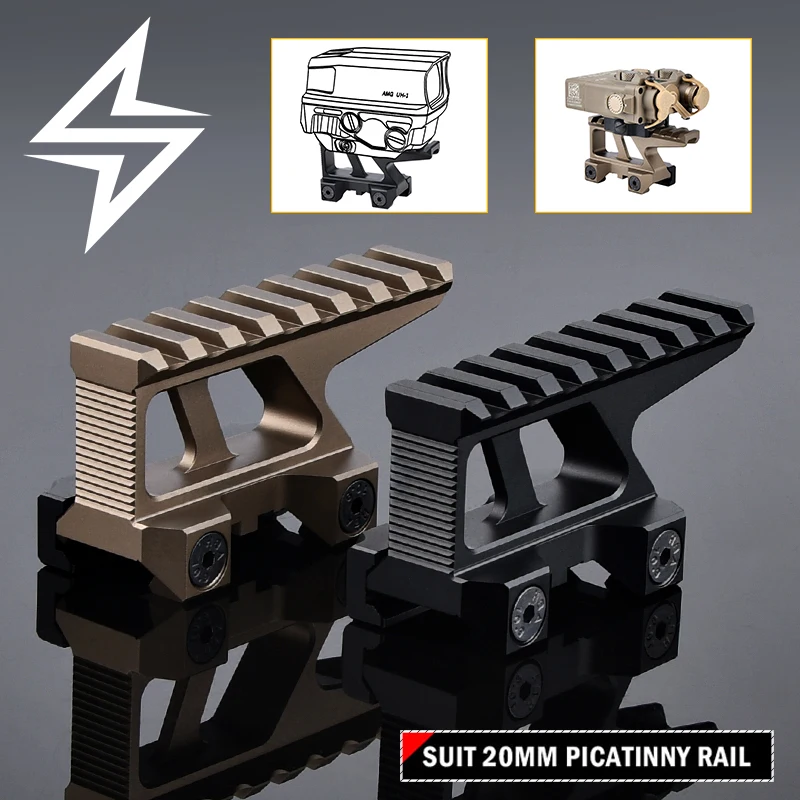 Base de visée tactique Hydra en aluminium, point rouge, adaptée au montage sur Rail Picatinny de 20mm, support fixe PEQ15, accessoire de chasse en plein air