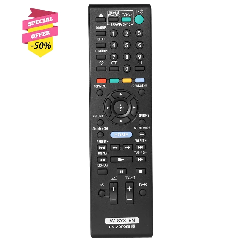 RM-ADP058 Remote Control For Sony AV System BDV-L600 BDV-E280 BDV-EF200 HBD-EF200 BDV-E380 BDV-L800 BDV-E780W BDV-L800M BDV-E880