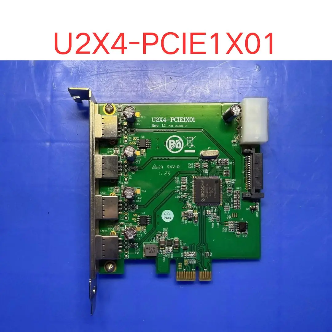 used U2X4-PCIE1X01 Industrial Camera Image Acquisition Card test OK Fast shipping