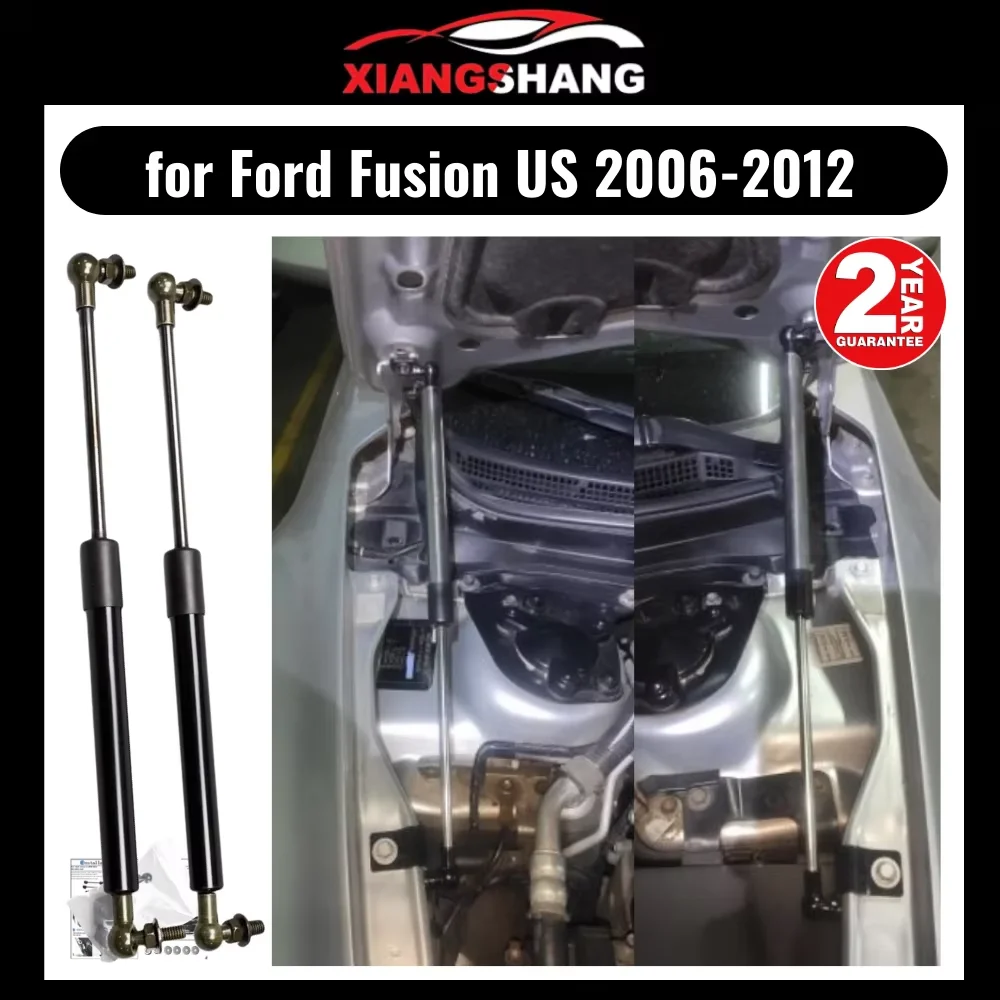 Bonnet Hood Struts for Ford Fusion US 2006-2012 Lift Supports Front Cover Modify Gas Damper Spring Shock No-Drill