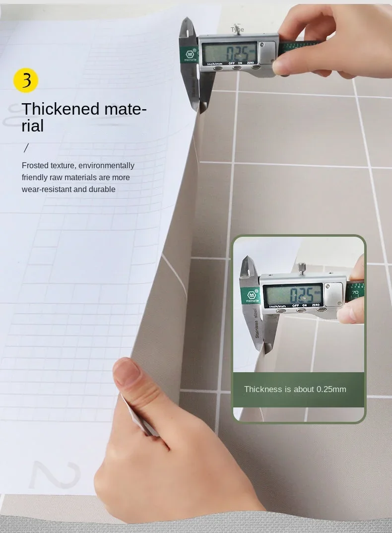 Self-adhesive Anti-oil Sticker Kitchen Stove High Temperature Ceramic Tile Cabinet Waterproof Countertop Home Decor Wall Sticker