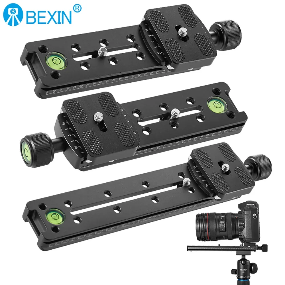 Slide Rail RRS Long Quick Release Plate Clamp Long-Focus Zoom Lens Support Holder Bracket For Arca Swiss Tripod Camera Ball Head