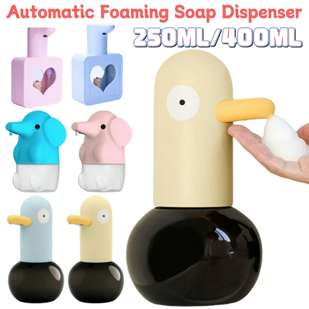 

Automatic Foam Soap Dispenser Contactless Duck Shape Soap Dispenser Infrared Sensor Soap Dispenser Rechargeable 400ML