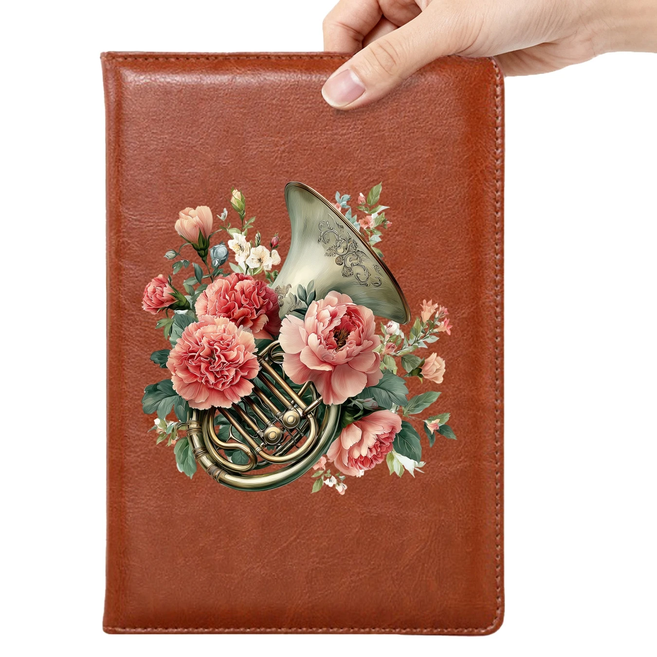 Floral PU Leather Journal with - огляд і ціна Leather Work Diary Covers