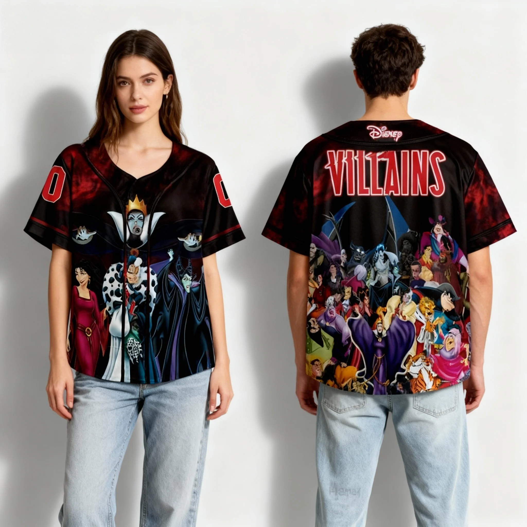 25/26 جديد ديزني ميكي وميني الرسوم المتحركة موضوع قميص الحلو وبارد الشارع تيشيرت صيفي المتضخم المرأة الكبار Hot البيع