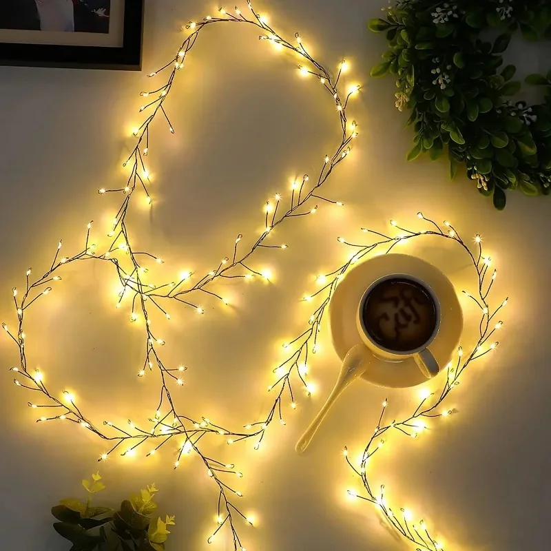 USB Firecracker Fairy Lights Outdoor String Lights Remote Control Festoon Garland for Camping Festival Garden Patio Decor Light